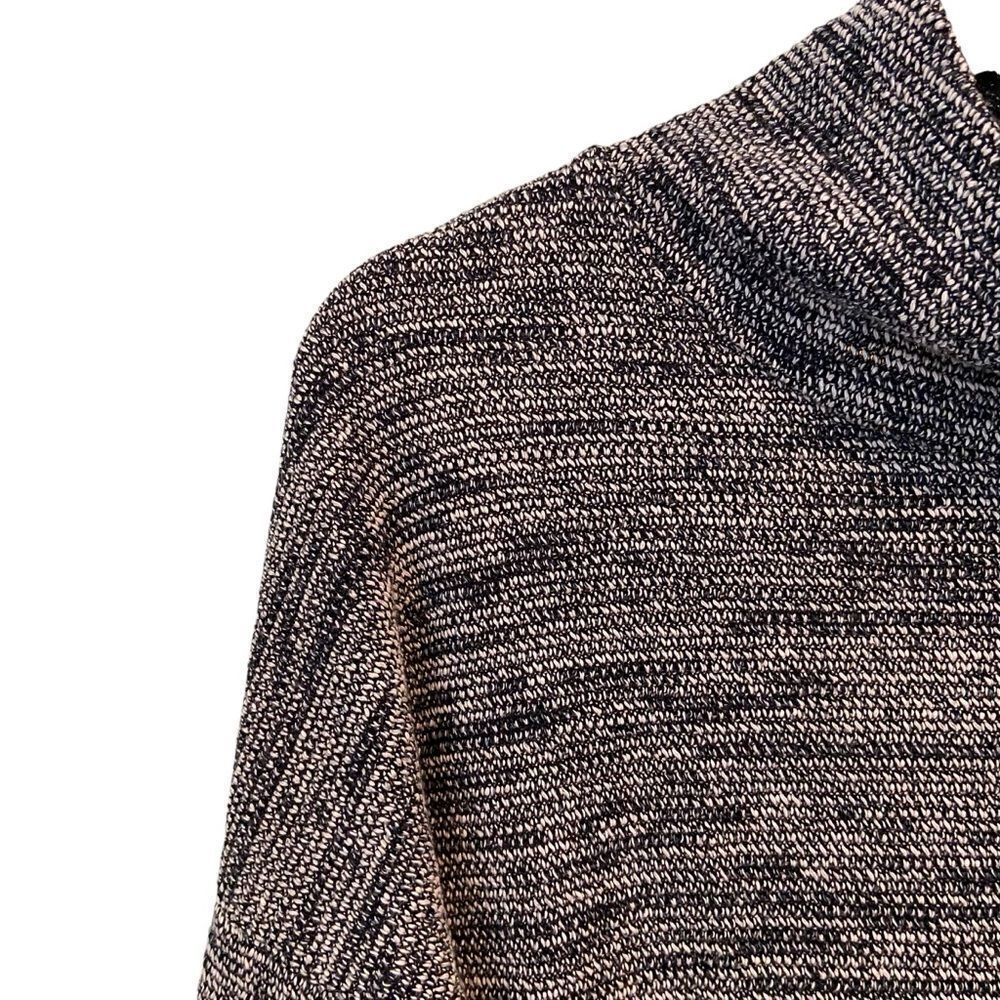 Madewell Geometric Turtleneck Long Sleeve Sweater in Grey Color Size Small - Picture 6 of 11